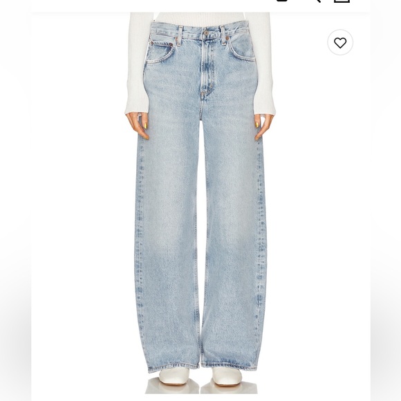 Agolde Denim - AGOLDE Low Curve Wide Leg Jeans in Force 25